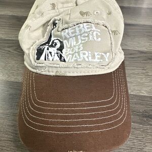 Zion Rootswear Bob Marley Beige and Brown Hat